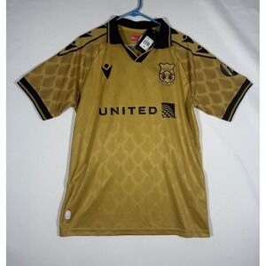 Wrexham AFC Third Jersey 24/25 - Macron Soccer Gold - Mens XL NEW